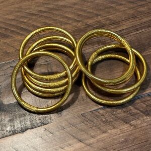 Buddha Girl Gold Bracelets Small-set of 9